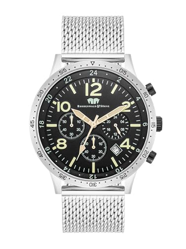 Rhodenwald & Söhne Herren Uhr analog Quarzwerk Chronograph mit Edelstahl Armband Silber 10010445 Rhodenwald & Söhne Herren Uhr analog Quarzwerk Chronograph mit Edelstahl Armband Silber 10010445 von Rhodenwald & Söhne