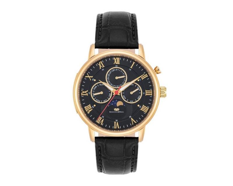 Rhodenwald & Söhne Multifunktionsuhr Moontime II gelbgold, mit Quarzwerk von Rhodenwald & Söhne