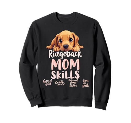 Lustiges Ridgeback Mom Dog Rhodesian Ridgeback Mama Humor Zitat Sweatshirt von Rhodesian Ridgeback Fun Designs