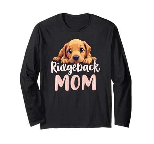 Ridgeback Mama Hund Rhodesian Ridgeback Mama Süßer Welpe Langarmshirt Ridgeback Mama Hund Rhodesian Ridgeback Mama Süßer Welpe Langarmshirt von Rhodesian Ridgeback Fun Designs