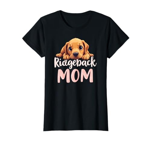 Ridgeback Mama Hund Rhodesian Ridgeback Mama Süßer Welpe T-Shirt Ridgeback Mama Hund Rhodesian Ridgeback Mama Süßer Welpe T-Shirt von Rhodesian Ridgeback Fun Designs