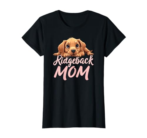 Ridgeback Mama Hund Rhodesian Ridgeback Mama Süßer Welpe T-Shirt Ridgeback Mama Hund Rhodesian Ridgeback Mama Süßer Welpe T-Shirt von Rhodesian Ridgeback Fun Designs