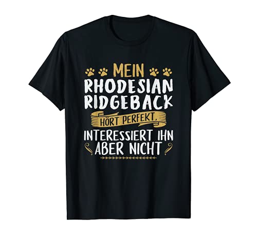 Rhodesian Ridgeback Shirt Herren Damen Ridgeback Liebhaber T-Shirt von Rhodesian Ridgeback Shirts & Ridgeback Geschenke