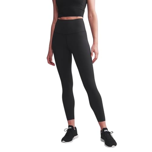 Rhone Damen Leggings Revive 7/8 Workout Leggings für Frauen Ultrasoft Yogahose Atmungsaktives 4-Wege-Stretchgewebe, Schwarz, Groß von Rhone