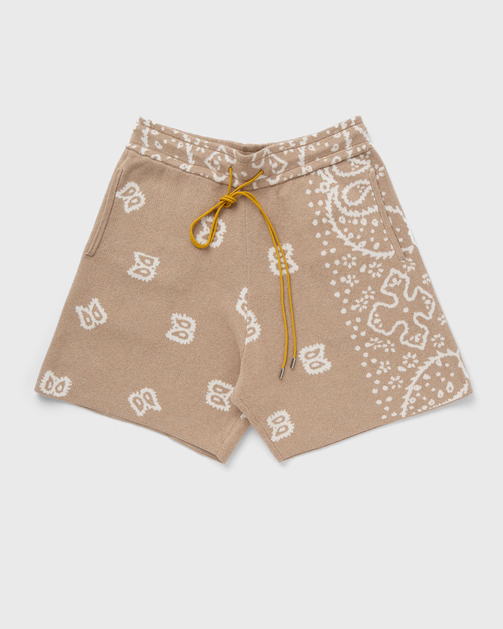 RHUDE BANDANA KNIT men Casual Shorts beige in Größe:L von Rhude