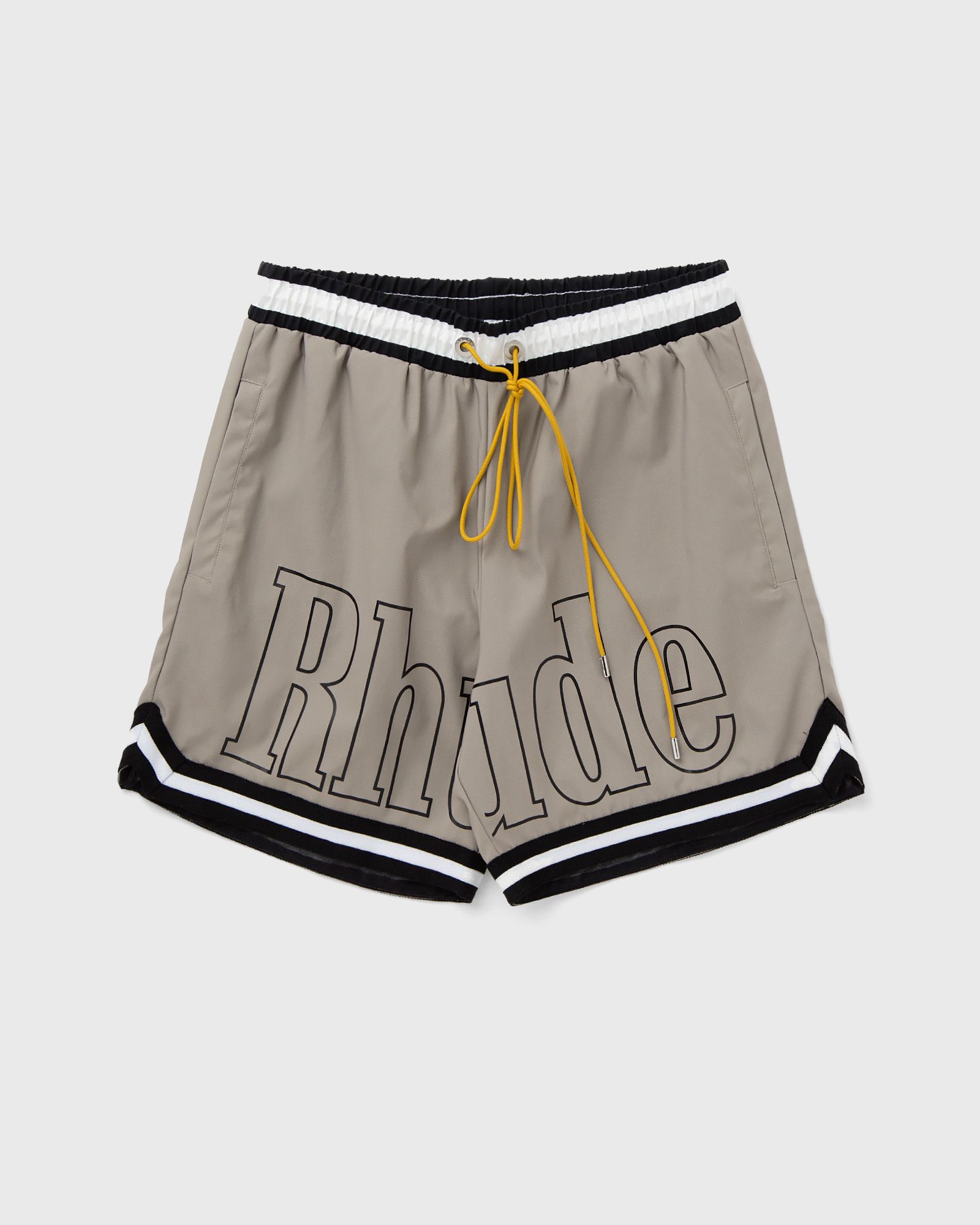 RHUDE BASKETBALL SWIM SHORT men Swimwear|Casual Shorts beige in Größe:L von Rhude