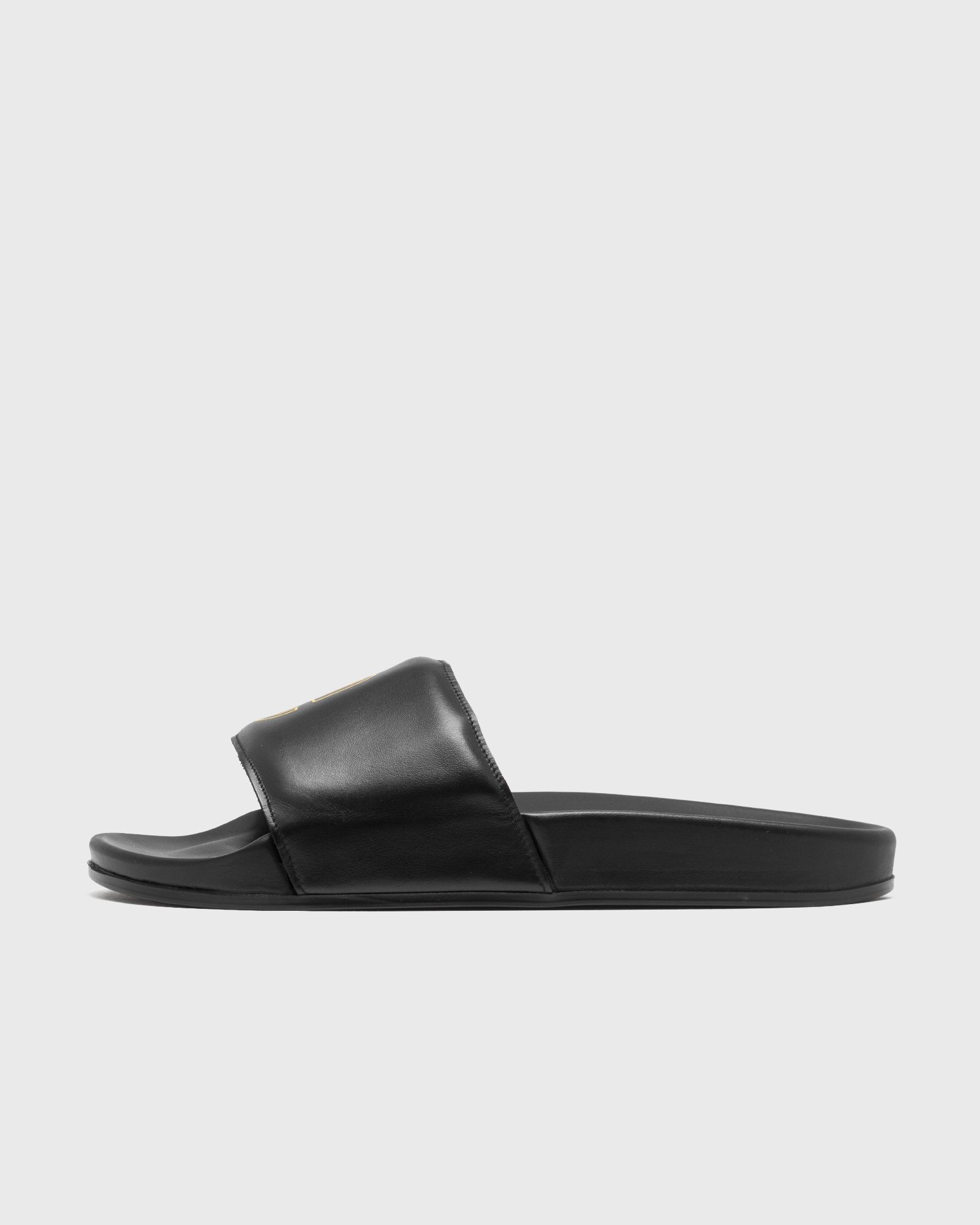 RHUDE LEATHER SLIDES men Sandals & Slides black in Größe:44 von Rhude