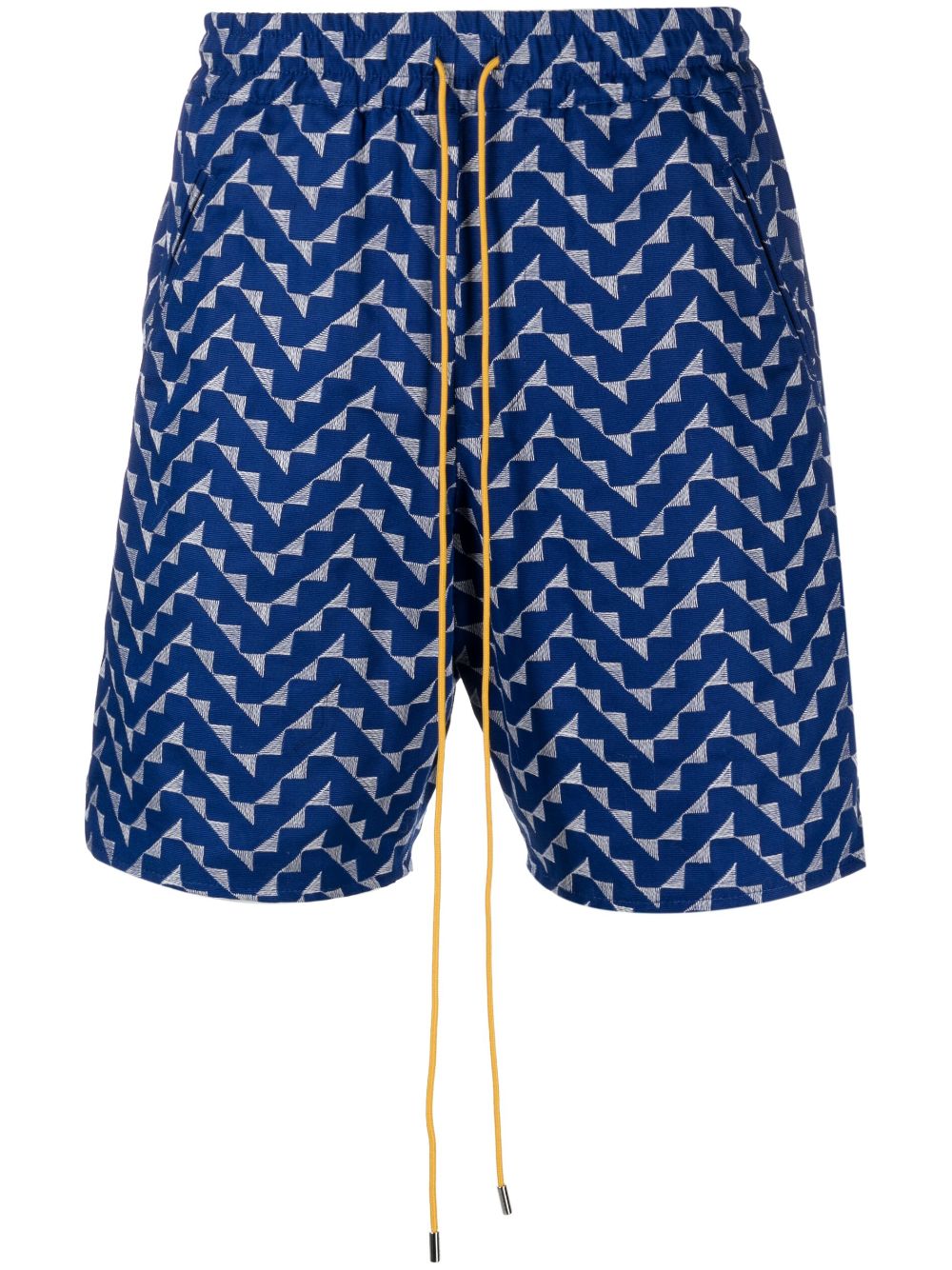 RHUDE Gemusterte Beachfront Shorts - Blau von RHUDE