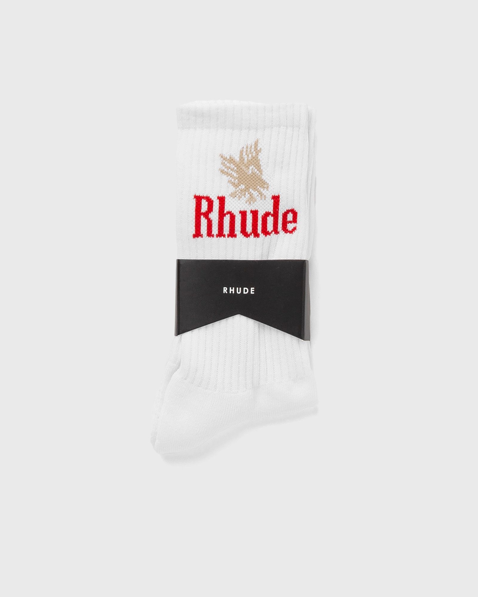 Rhude EAGLES SOCK men Socks white in Größe:ONE SIZE von Rhude