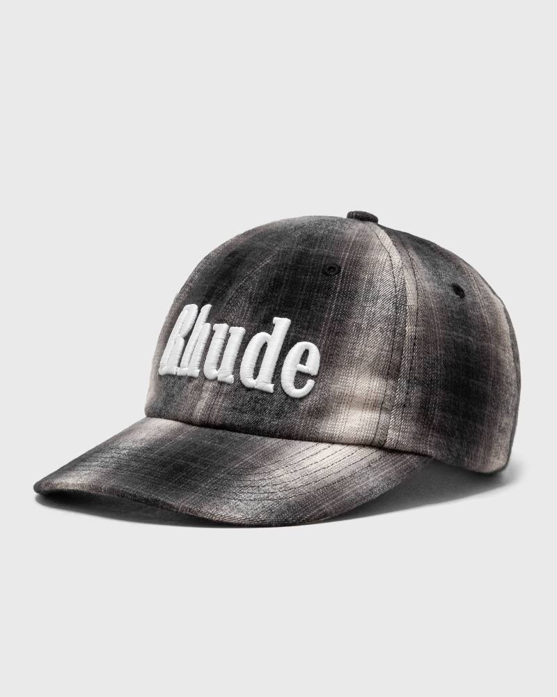 Rhude LOGO FLANNEL 6-PANEL HAT men Caps black|grey in Größe:ONE SIZE Rhude LOGO FLANNEL 6-PANEL HAT men Caps black|grey in Größe:ONE SIZE von Rhude