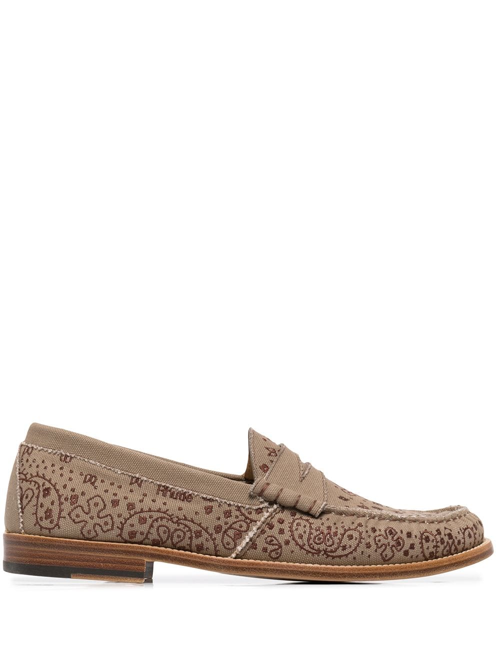 RHUDE Loafer mit Bandana-Print - Braun von RHUDE