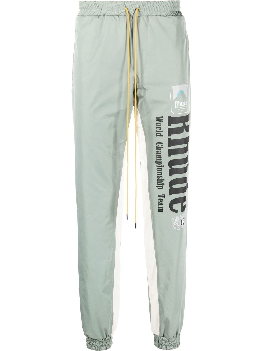 RHUDE Senna Jogginghose mit Logo-Print - Grün von RHUDE