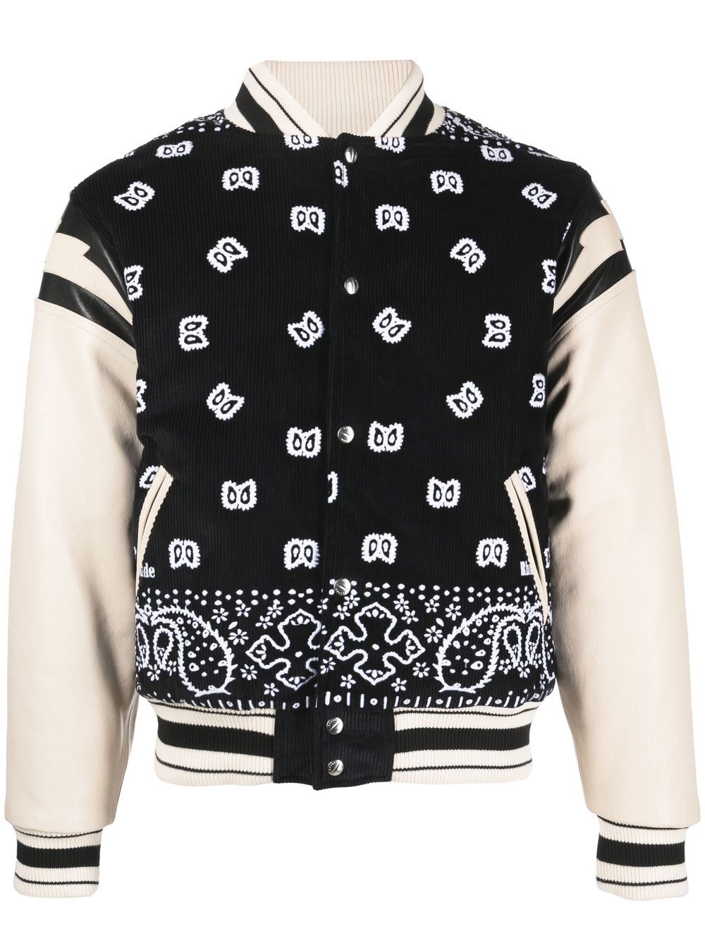 RHUDE Bomberjacke mit Bandana-Print - Schwarz von RHUDE