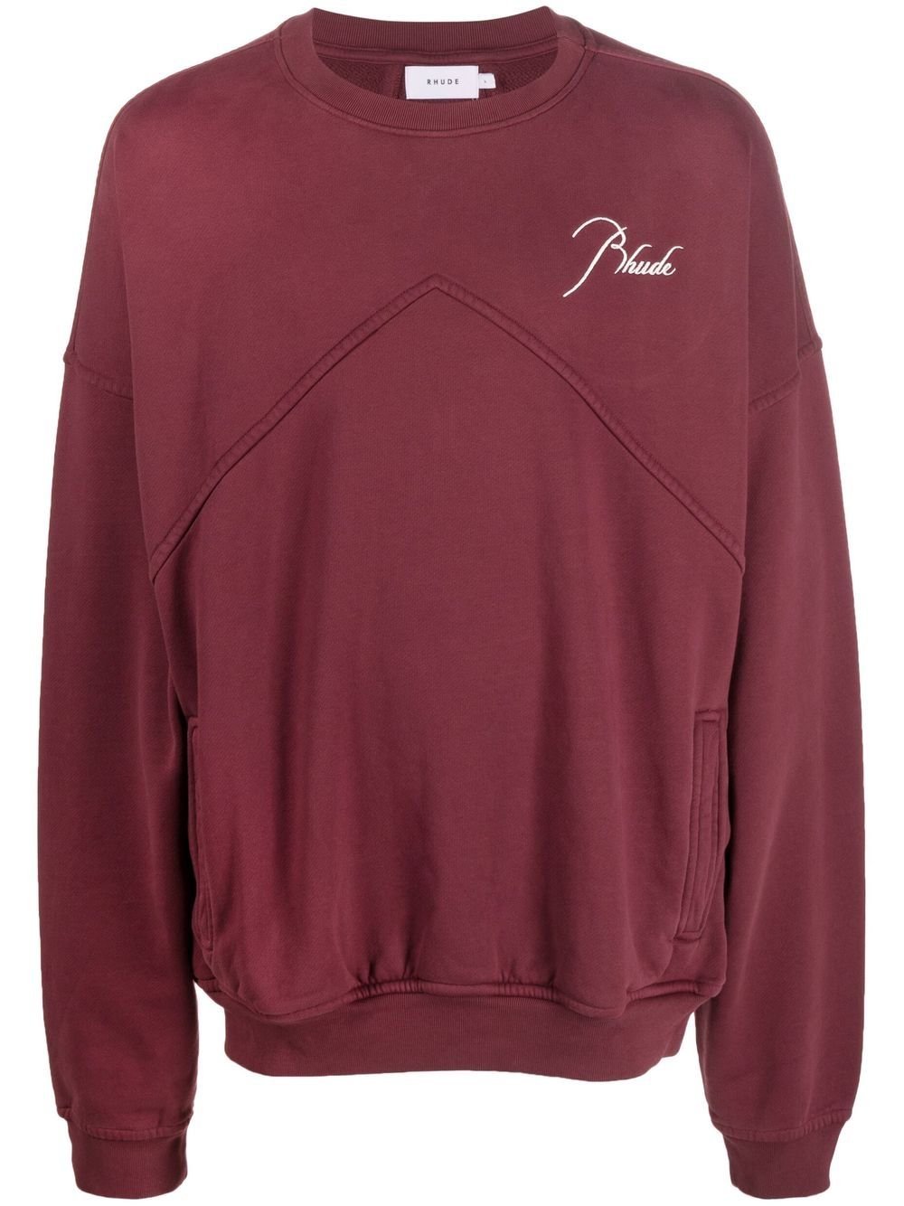 RHUDE Pullover mit Logo-Stickerei - Rot von RHUDE