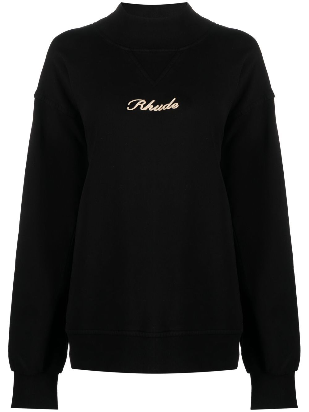 RHUDE Sweatshirt mit Logo-Stickerei - Schwarz von RHUDE