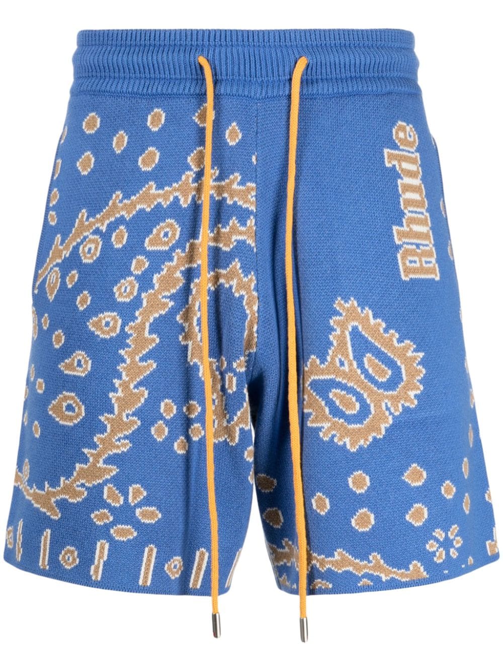 RHUDE Joggingshorts mit Intarsien-Motiv - Blau von RHUDE