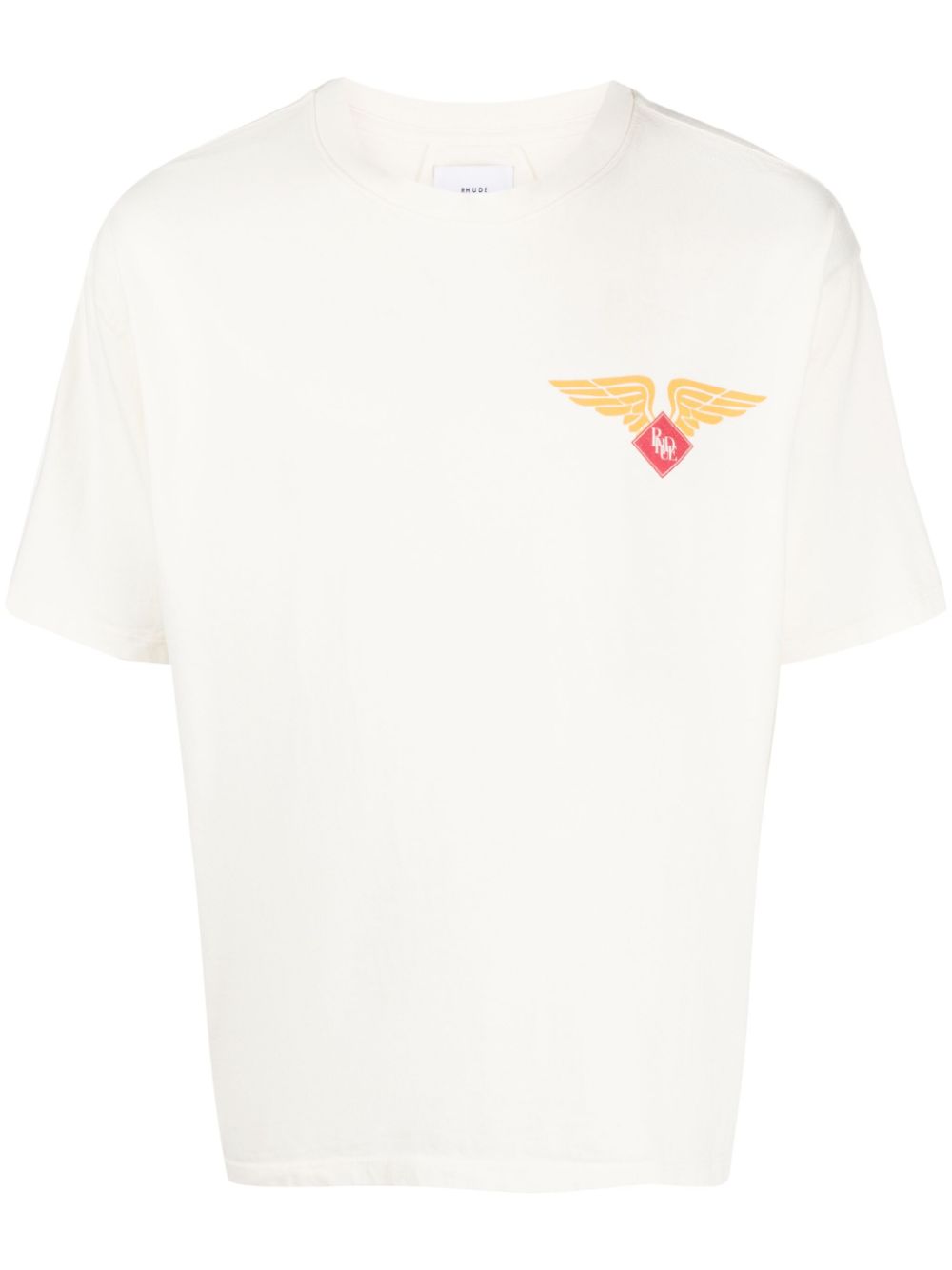 RHUDE T-Shirt mit Logo-Print - Nude von RHUDE