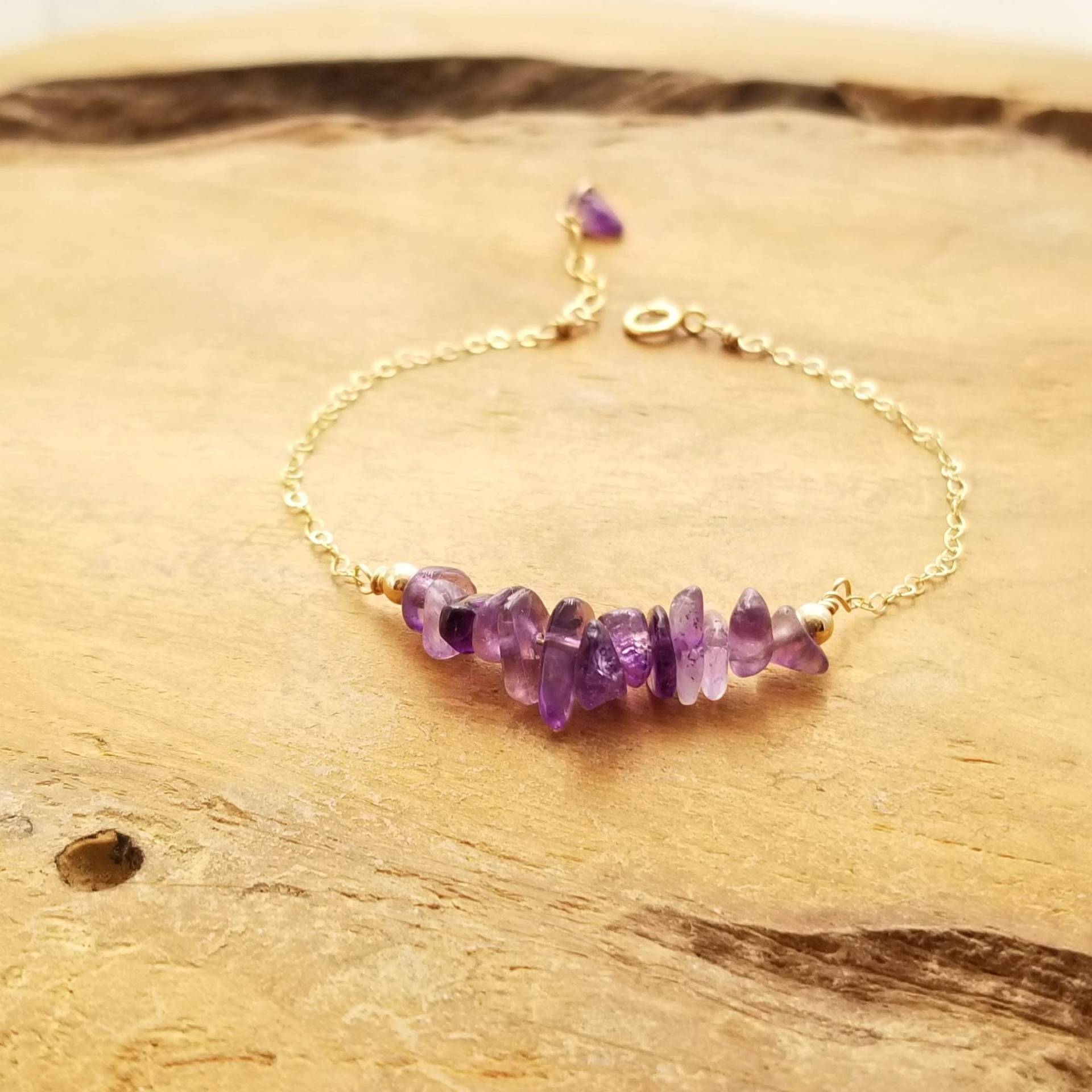 Roher Amethyst Armband, Rohedelstein Rohstein Februar Geburtsstein Mutter Und Tochter Armband Roher Amethyst Armband, Rohedelstein Rohstein Februar Geburtsstein Mutter Und Tochter Armband von RhyellaJewelry