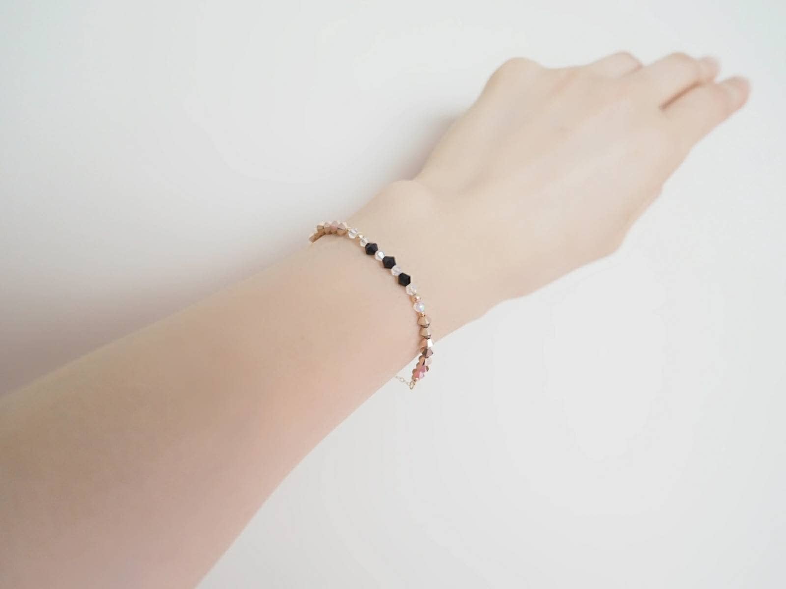 Swarovski-Kristall-Armband, Kristall-Armband, Schwarz Und Weiß Armband, Kristall-Perle-Armband, Mutter Tochter Swarovski-Kristall-Armband, Kristall-Armband, Schwarz Und Weiß Armband, Kristall-Perle-Armband, Mutter Tochter von RhyellaJewelry