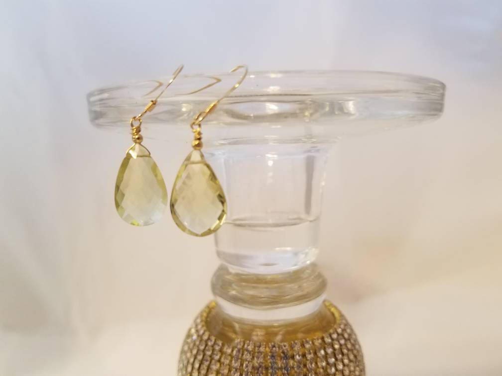 Zitrone Topas Ohrringe, Hochzeit Party November Birthstone Tropfen Ohrringe Zitrone Topas Ohrringe, Hochzeit Party November Birthstone Tropfen Ohrringe von RhyellaJewelry