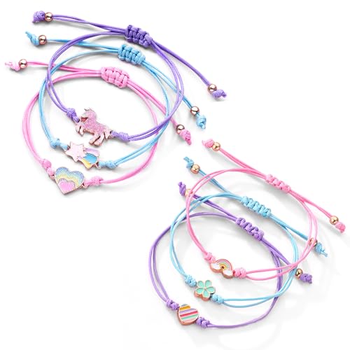 Rhys 6 Stück armband mädchen,schmuck mädchen,armband kinder mädchen,armband kinder,für Kinder, Mädchen, Als Geschenk oder Mitgebsel zum Kindergeburtstag von Rhys