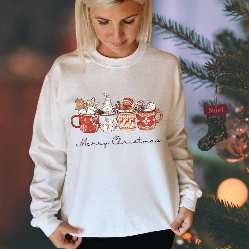 Weihnachtspullover Damen, Winter Pullover, Sweatshirt Christmas Sweater, Weihnachtspulli Pullover Xmas, Geschenke Für Mama von RiDanielleKreativ