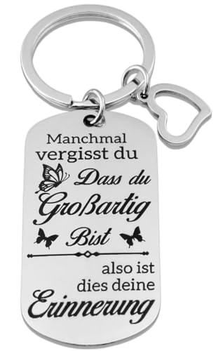 RiTeDei Manchmal vergisst du dass du Grossartig Bist Danke Inspirierende Geschenk Beste Freundin Schlüsselanhänger für Frauen Kollegin Mutter Tochter Lehrer Freunde Krankenschwest von RiTeDei