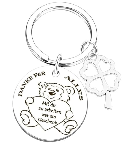 RiTeDei Abschiedsgeschenk Kollegen Schlüsselanhänger für Kollegin beste kollegin danke geschenk jobwechsel geburtstag lieblingskollegin geschenk für abschied kollegin freundschaftsgeschenke von RiTeDei