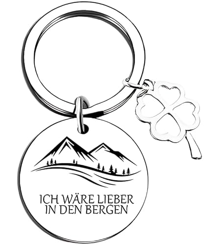 RiTeDei Glücksbringer Wandern geschenk Schlüsselanhänger für Geburtstag Familie Freund Kollege wandern jugendweihe geschenke von RiTeDei