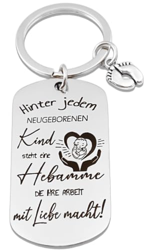Hebamme Geschenk Schlüsselanhänger Hinter Jedem Neugeborenen Kind Steht Eine Hebamme Die Ihre Arbeit mit Liebe Macht Weihnachtsgeschenke Danke Geschenk für Hebamme Männlich Hebamme von RiTeDei