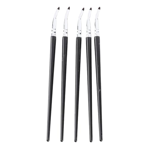 RiToEasysports 5pcs Multifunktionales Make -up -abgewinkelte Eyeliner Bürsten für Klare Augenfindungssteine, Weiches Faserhaarkosmetikwerkzeug für Frauen von RiToEasysports