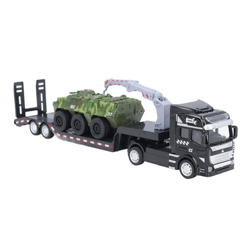 RiToEasysports Militär-Pritschenwagen-Modellspielzeug, Abnehmbares Design-Pritschenanhänger-Spielzeug aus Legierung mit Gepanzertem Auto für (Green) von RiToEasysports