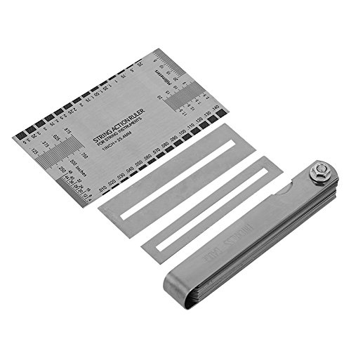String Aktion Ruler Messer Werkzeug, String Action Gauge Ruler Und 32-teilige Fühlerlehren Und Griffbrett-Griffschutz von RiToEasysports