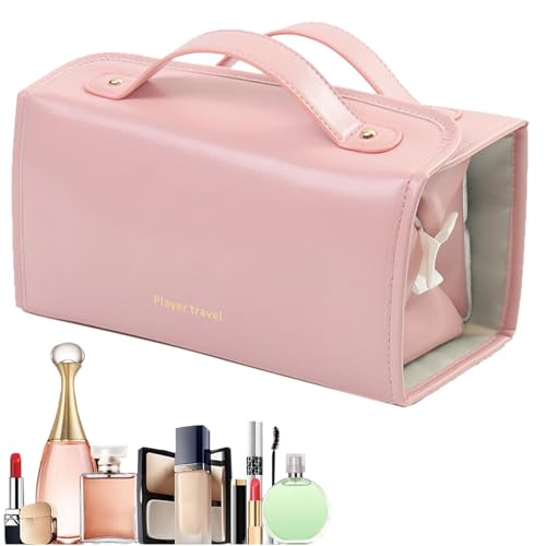 4 In 1 Roll-Up Makeup Organizer, Waterproof Beauty Bag, Makeup Storage for Business Trip, Bathroom Toiletry Bag 9.45x4.72x4.72 inches for Traveling Women Men Bathroom Business Trip von Riaisttd