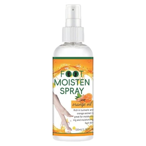 Riaisttd Fuß Spray - Feuchtigkeitsspendende Fußpflege Spray - 100 ml Peeling Zur Entfernung Abgestorbener Haut Mit Pflege Für Sportler Senioren Familien Männer Frauen von Riaisttd