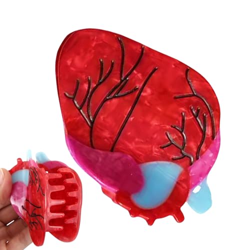 Riaisttd Klammer | Anatomische Damen Claw Clips,Rutschfester Griff Auffälliges Accessoire für Damen und Mädchen Styling Halloween Urlaub von Riaisttd