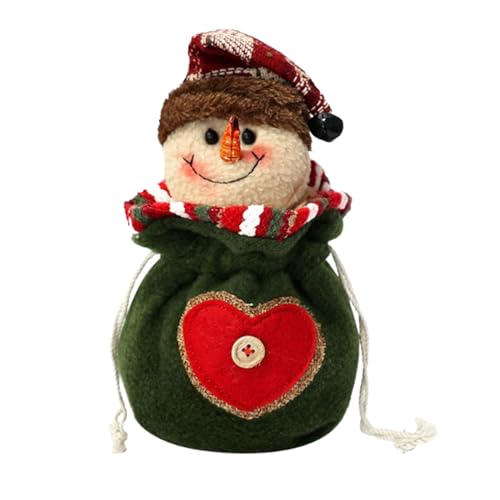 Riaisttd Weihnachtliche Gestrickte Beutel, Weihnachtssacke, Santa Rentier Wiederverwendbarer Verpackungsbeutel Dekoration Kinder Sussigkeiten Verpackung von Riaisttd