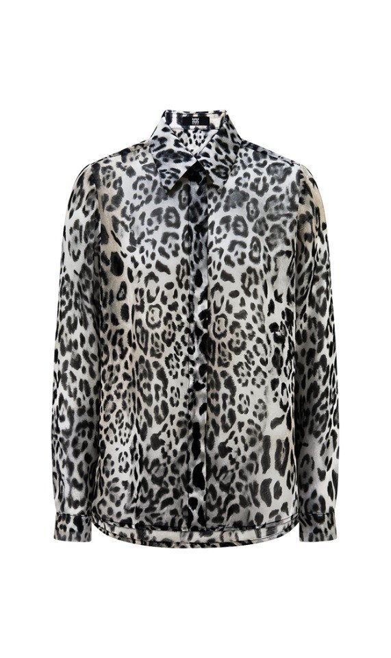 Riani Blusentop Hemdbluse mit Leo-Design - Modern Fit von Riani