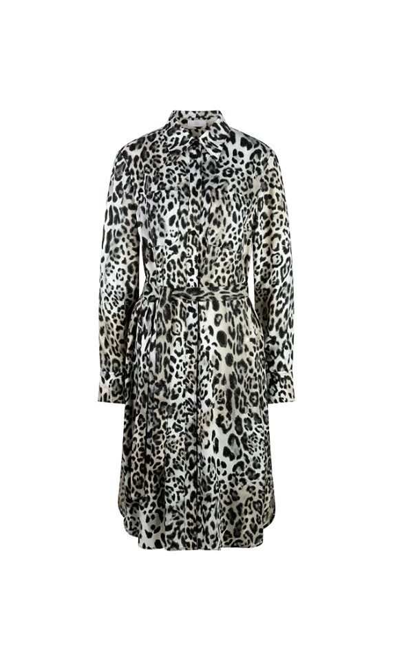 Riani Maxikleid Maxi-Hemdkleid mit Leo-Design - Loose Fit von Riani