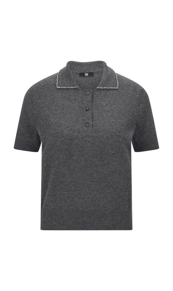 Riani Strickpullover Strick-Poloshirt aus Woll-Kaschmir-Mix - Regular Fit von Riani