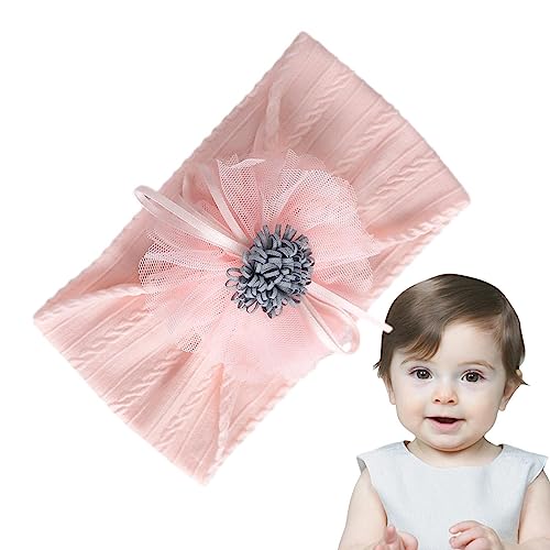 Baby Mädchen Haarschleifen Stirnbänder | Haarschmuck für Neugeborene mit 3D-Sonnenblumenmuster | Weiche elastische Netzbänder, Haarschmuck mit niedlichen Blumenmustern für Neugeborene Rianpesn von Rianpesn