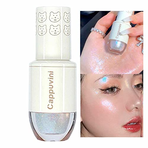 Bowling Liquid Eyeshadow Highlighter Seidenraupenstift | Bowling Glitter Lidschattenstift,0,05 oz Augen Make-up Watery Texture Face Body Glitter Set Brighten Highlight Rianpesn von Rianpesn