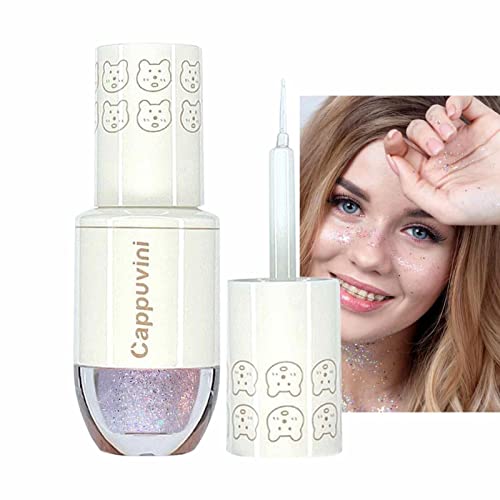 Bowling Liquid Eyeshadow Highlighter Seidenraupenstift - Bowling Glitter Lidschattenstift - 0,05 oz Augenglitzer für das Schlüsselbein der Körperaugen Rianpesn von Rianpesn