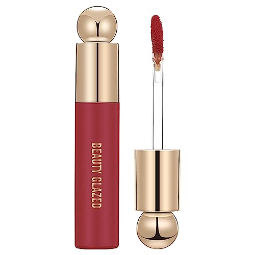 Feuchtigkeitsspendender Lipgloss getönt,Aufpolsterndes Lippenöl-Set | Feuchtigkeitsspendender Lipgloss, antihaftbeschichtet, schräges Bürstenkopf-Design für Damen-Make-up Rianpesn von Rianpesn