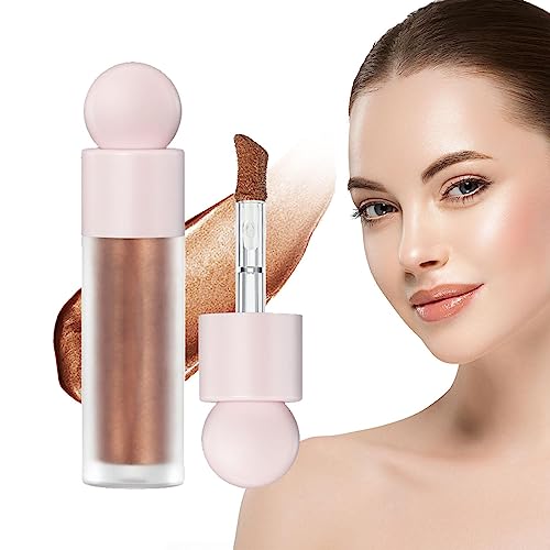 Flüssiger Luminizer, Schweißfestes Highlighter-Make-up, Highlighter-Make-up für Gesicht und Körper, Gesichts-Highlighter und Luminizer für Frauen und Mädchen Rianpesn von Rianpesn