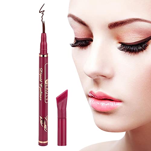 Flüssigstift-Eyeliner,Wasserfester Stift für langanhaltendes Augen-Make-up | Wischfester Eyeliner, schnell trocknendes Augen-Make-up für Freizeit, Arbeit, Alltag, Urlaub, Ausgehen und Dating Rianpesn von Rianpesn