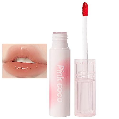 Langanhaltender Lipgloss,Wasserdichter feuchtigkeitsspendender Spiegel für Damen, Lippenkosmetik | Hautfreundliche Lippenkosmetik als Geschenk zum Valentinstag, langanhaltender Lipgloss für Rianpesn von Rianpesn