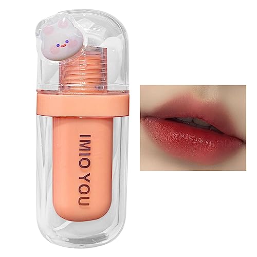 Lippenglasur | Water Light Mirror Lip Glaze, aufpolsternder, feuchtigkeitsspendender, getönter Lipgloss,Langanhaltend glänzender, getönter Lippentönungs-Lippenfleck für Mädchen und Frauen, Rianpesn von Rianpesn