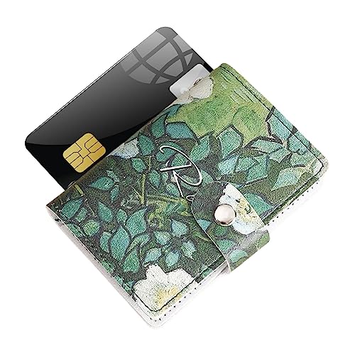 Rianpesn Kreditkartenetui für Damen - Anti-Entmagnetisierungs-Kreditkarten-Organizer - Mini-Geldbörsen aus PU-Leder, Kreditkarten-Organizer, für Mitgliedskarten, Bankkarten von Rianpesn