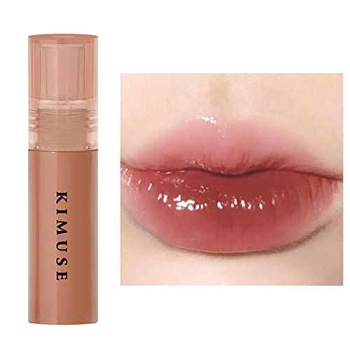 Spiegel-Wasserlippenglasur | 4ml Feuchtigkeitsspendender Lipgloss,Langanhaltender Lippenglanz, flüssiger Lippenstift mit Antihaftbeschichtung, wasserfest, Lippenfleck für Mädchen und Frauen Rianpesn von Rianpesn